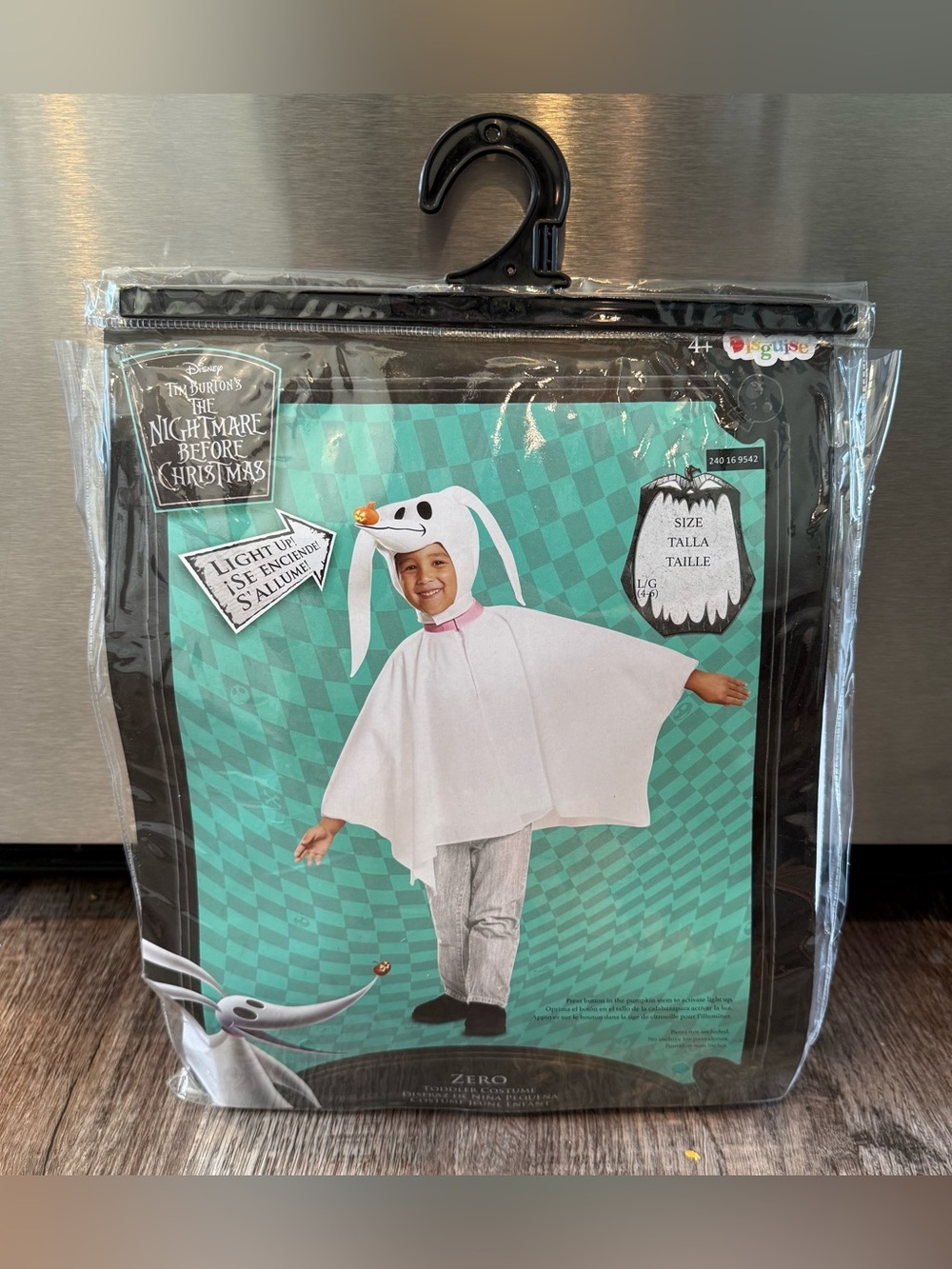 NWT Disney The Nightmare Before Christmas Zero Toddler Halloween Costume 2T